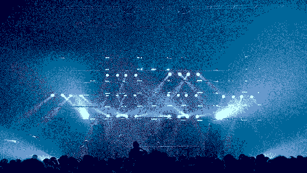 Border Festival – tableau lumineux par Vincent Pouydesseau